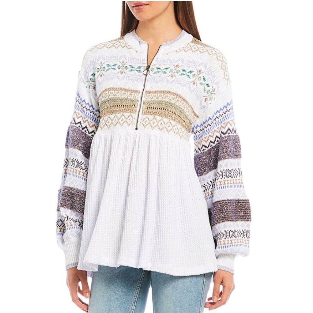 NWT Free People Cozy Cottage Sweater